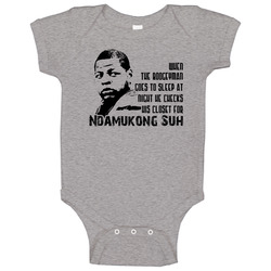 Ndamukong Suh Detroit Football Baby One Piece Ndamukong Suh Detroit Football Baby One Piece