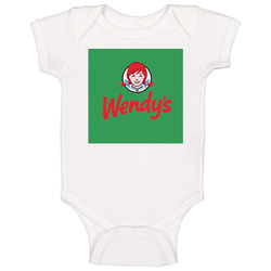 Wendy's American Favorite Fast Food Holiday Ornament Baby One Piece Wendy's American Favorite Fast Food Holiday Ornament Baby One Piece