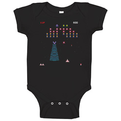 Retro Arcade Game Galaga Baby One Piece Retro Arcade Game Galaga Baby One Piece