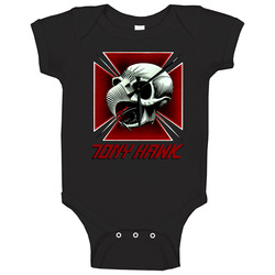 Tony Hawk Black Baby One Piece Tony Hawk Black Baby One Piece