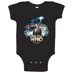 Doctor Who 50th Anniversary Tv Baby One Piece Doctor Who 50th Anniversary Tv Baby One Piece