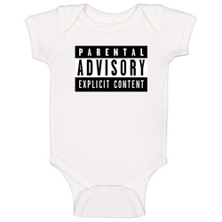 Parental Advisory Explicit Content Baby One Piece Parental Advisory Explicit Content Baby One Piece