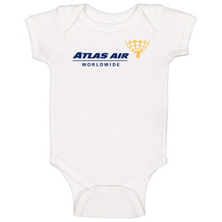 Atlas Air Worldwide Holdings Nasdaq Company Logo Employee Fan Baby One Piece Atlas Air Worldwide Holdings Nasdaq Company Logo Employee Fan Baby One Piece