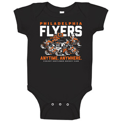 Philadelphia Flyers Anytime Anywhere Hockey Club Locker Room Baby One Piece Philadelphia Flyers Anytime Anywhere Hockey Club Locker Room Baby One Piece