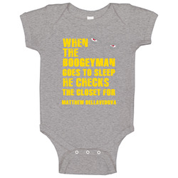 Matthew Dellavedova Boogeyman Cleveland Sports Basketball Baby One Piece Matthew Dellavedova Boogeyman Cleveland Sports Basketball Baby One Piece