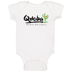 Qdoba Mexican Grill Food Restaurant Logo Baby One Piece