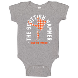Jamie Gillan The Scottish Hammer Drop The Hammer Cleveland Football Fan Baby One Piece Jamie Gillan The Scottish Hammer Drop The Hammer Cleveland Football Fan Baby One Piece