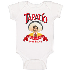 Tapatio Salsa Picante Hot Sauce Logo Label Baby One Piece