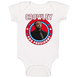 Crowley Supernatural For President Tv Show Villain Fan Baby One Piece Crowley Supernatural For President Tv Show Villain Fan Baby One Piece