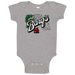 Barq's Root Beer Cool Popular Food Drink Restaurant Brand Logo Gift Baby One Piece