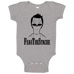 Bob's Burgers Belcher Fear The Stache Baby One Piece Bob's Burgers Belcher Fear The Stache Baby One Piece