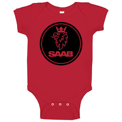 Saab Sweden Car Auto Baby One Piece Saab Sweden Car Auto Baby One Piece
