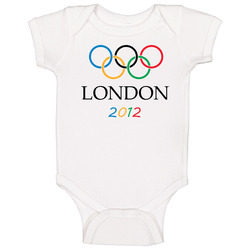 London 2012 Summer Olympics Plain Baby One Piece London 2012 Summer Olympics Plain Baby One Piece