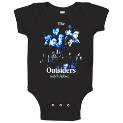 The Outsiders Movie Black Baby One Piece The Outsiders Movie Black Baby One Piece