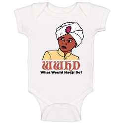 Wwhd Jonny Quest Hadji Cartoon White Baby One Piece Wwhd Jonny Quest Hadji Cartoon White Baby One Piece