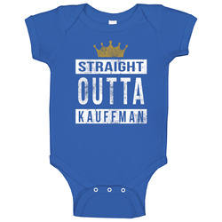 Straight Outta Kauffman Baseball Kansas City Playoffs Stadium Baby One Piece Straight Outta Kauffman Baseball Kansas City Playoffs Stadium Baby One Piece