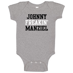Johnny Freakin' Manziel Cleveland Football Player Cool Fan Baby One Piece Johnny Freakin' Manziel Cleveland Football Player Cool Fan Baby One Piece