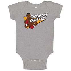 Mike Tyson Thuns Out Guns Out Baby One Piece Mike Tyson Thuns Out Guns Out Baby One Piece