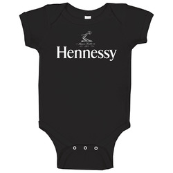 Hennessy Logo Dark Baby One Piece Hennessy Logo Dark Baby One Piece