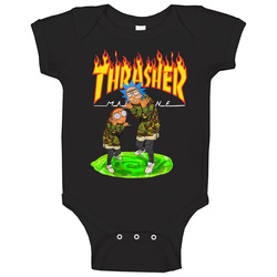 Rick And Morty Thrasher Baby One Piece Rick And Morty Thrasher Baby One Piece