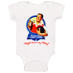 Pabst Blue Ribbon Beer Bowling Baby One Piece Pabst Blue Ribbon Beer Bowling Baby One Piece
