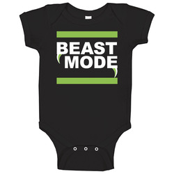 Beast Mode Marshawn Lynch Seattle Running Back Football Baby One Piece Beast Mode Marshawn Lynch Seattle Running Back Football Baby One Piece