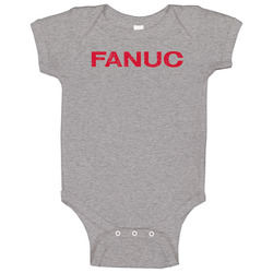 Fanuc Automobile Car Truck Motorcycle Auto Parts Cool Distressed Style Brand Logo Emblem Baby One Piece