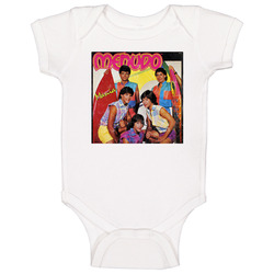 Menudo Mania Latino 70s Boy Band Distressed Look Fan Baby One Piece Menudo Mania Latino 70s Boy Band Distressed Look Fan Baby One Piece