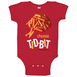 Tid Bit Cheese Crackers Baby One Piece Tid Bit Cheese Crackers Baby One Piece