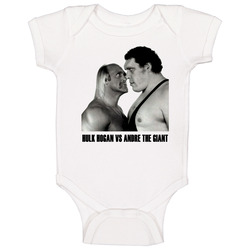 Hulk Hogan Vs Andre The Giant Retro Wrestling Baby One Piece Hulk Hogan Vs Andre The Giant Retro Wrestling Baby One Piece
