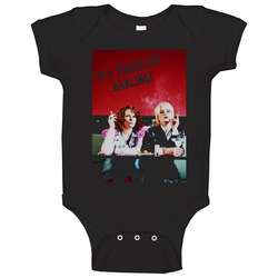 Absolutely Fabulous Logo Tv Show Black Baby One Piece Absolutely Fabulous Logo Tv Show Black Baby One Piece