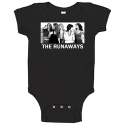 The Runaways Classic Rock Band Baby One Piece The Runaways Classic Rock Band Baby One Piece