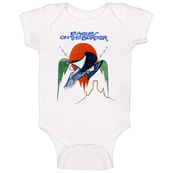 Tee Eagles On The Border Rock Metal Band Music White T-Shirt Size S - 6XL Baby One Piece Tee Eagles On The Border Rock Metal Band Music White T-Shirt Size S - 6XL Baby One Piece