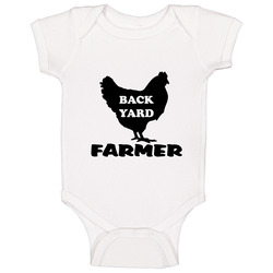 Backyard Chicken Farmer Baby One Piece Backyard Chicken Farmer Baby One Piece