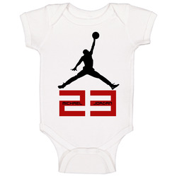 Jordan Style  - White Baby One Piece