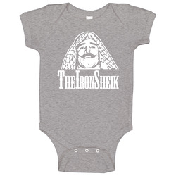 The Iron Sheik Retro Wrestling Cool Baby One Piece The Iron Sheik Retro Wrestling Cool Baby One Piece
