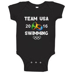 Usa Swimming Team Rio 2016 Olympic Games Sport Baby One Piece Usa Swimming Team Rio 2016 Olympic Games Sport Baby One Piece