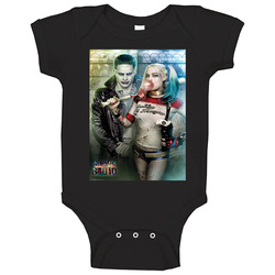 Joker And Harley Quinn The Happy Couple Suicide Squad Movie Baby One Piece Joker And Harley Quinn The Happy Couple Suicide Squad Movie Baby One Piece