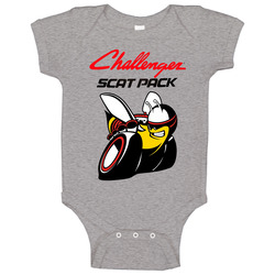 Dodge Challenger Skat Pack Logo Bumble Bee Baby One Piece