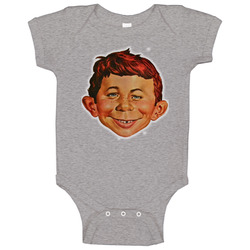 Alfred E Neuman Mad Magazine Mascot T Baby One Piece Alfred E Neuman Mad Magazine Mascot T Baby One Piece