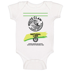 White Claw Natural Lime Hard Seltzer Halloween Costume Baby One Piece