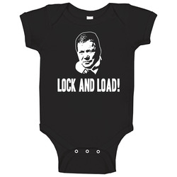 Lock And Load Denny Crane Boston Legal Baby One Piece Lock And Load Denny Crane Boston Legal Baby One Piece