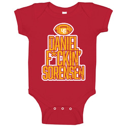 Daniel Sorensen Fcking Kc Kansas City Football Player Fan Baby One Piece Daniel Sorensen Fcking Kc Kansas City Football Player Fan Baby One Piece