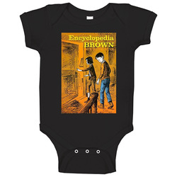 Encyclopedia Brown Classic Children's Storybook Cover Baby One Piece Encyclopedia Brown Classic Children's Storybook Cover Baby One Piece