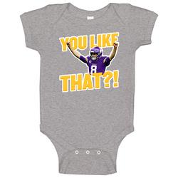 Kirk Cousins Cartoon You Like That Minnesota Football Baby One Piece Kirk Cousins Cartoon You Like That Minnesota Football Baby One Piece