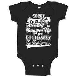 Tcs Cool & Sexy Tow Truck Operator Baby One Piece Tcs Cool & Sexy Tow Truck Operator Baby One Piece