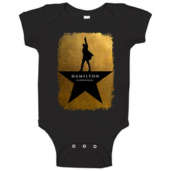 Hamilton Distressed Movie Baby One Piece Hamilton Distressed Movie Baby One Piece
