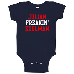Julian Freakin' Edelman New England Football Player Cool Fan Baby One Piece Julian Freakin' Edelman New England Football Player Cool Fan Baby One Piece