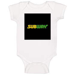 Subway American Favorite Fast Food Holiday Ornament Baby One Piece Subway American Favorite Fast Food Holiday Ornament Baby One Piece