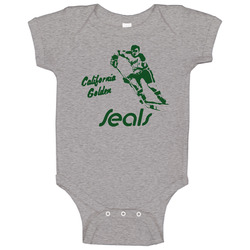 California Golden Seals 1967 Hockey Baby One Piece California Golden Seals 1967 Hockey Baby One Piece